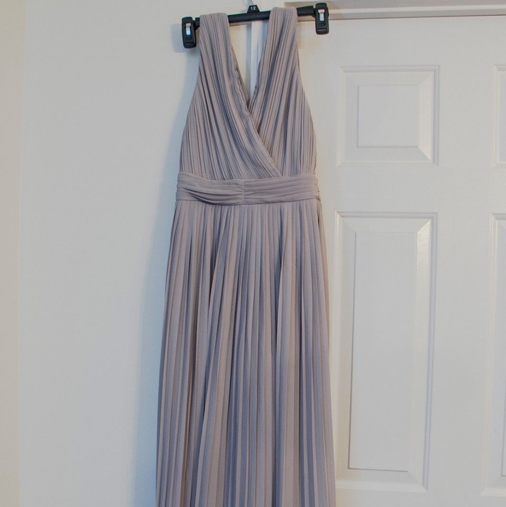 TFNC London Maxi Dress Size 6 Gray Worn Once